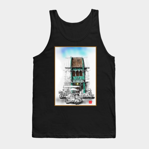 Penang Heritage Shop House In Malaysia Tank Top by PreeTee 